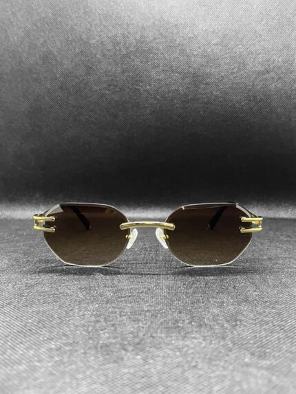 999 Rich Gold & Black Glasses